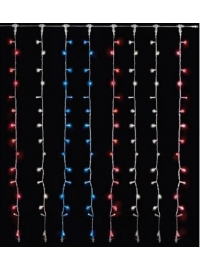 Cordon cu 30LED, Albastre cu Cablu Alb 3m S-OUT